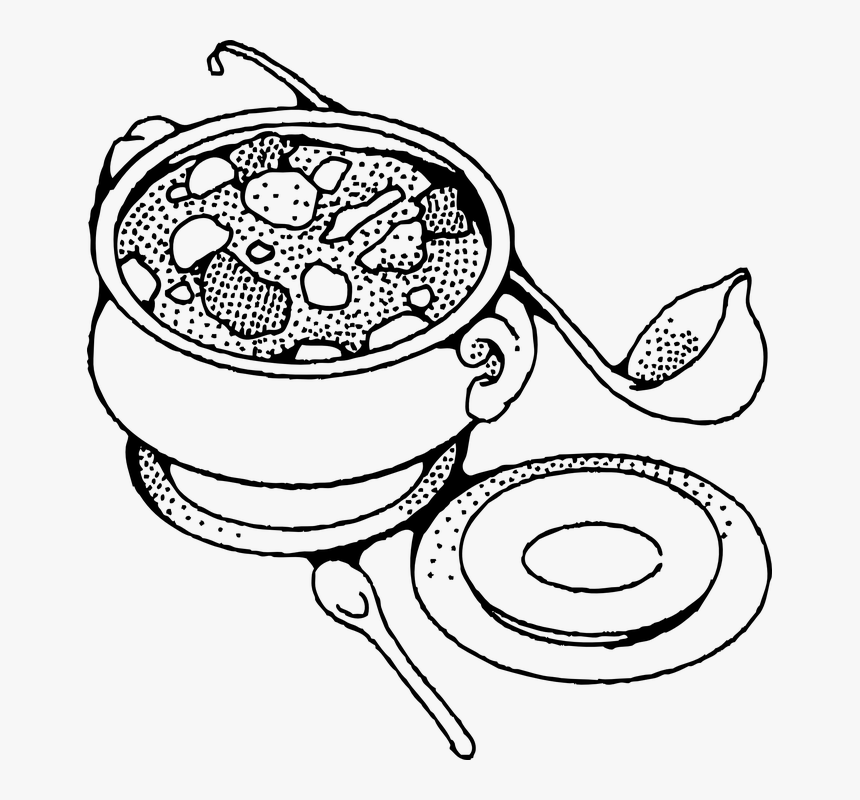 Soup, Food, Tureen, Cuisine, Dish, Bowl, Hot - Soup Coloring Pages, HD Png Download, Free Download