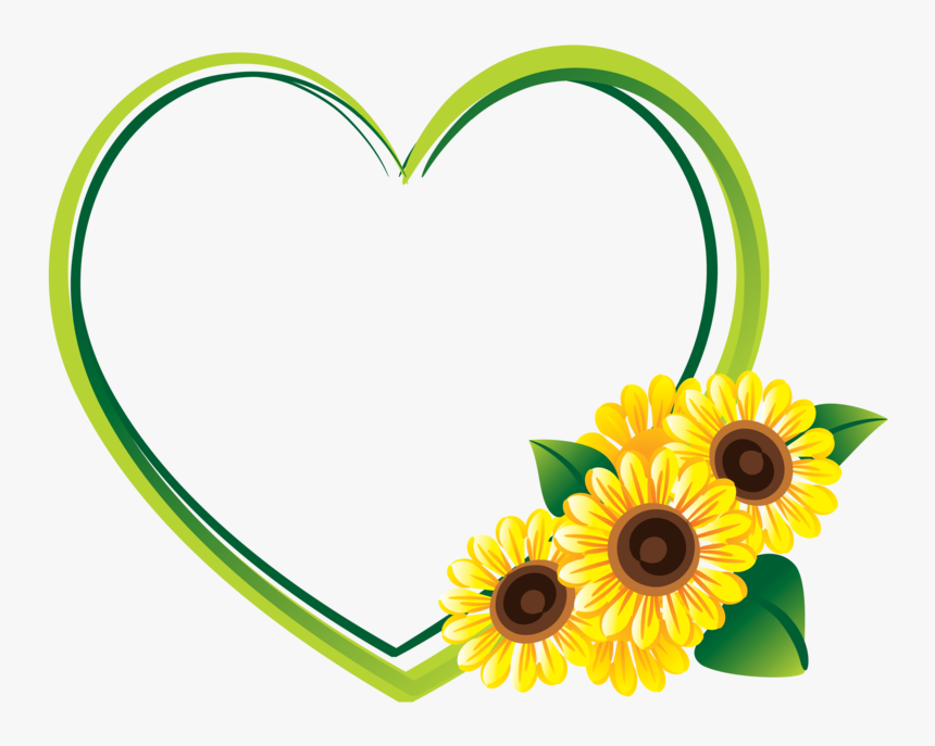 Marco De Girasoles Png - Border Sunflower Clipart, Transparent Png, Free Download