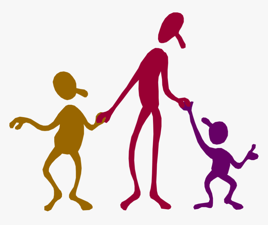 Clip Art Image Of Parent With Children - Health And Social Care Clipart, HD Png Download, Free Download