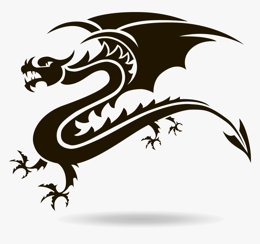 Chinese Dragon Tattoo - Scroll Saw Pattern Make, HD Png Download, Free Download