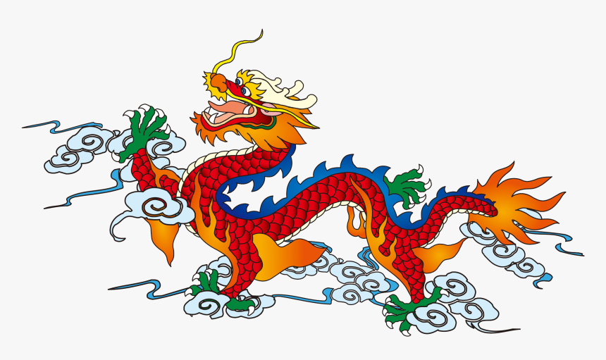 Chinese Dragon Euclidean Vector - Free Vector Graphic Chinese Dragon, HD Png Download, Free Download