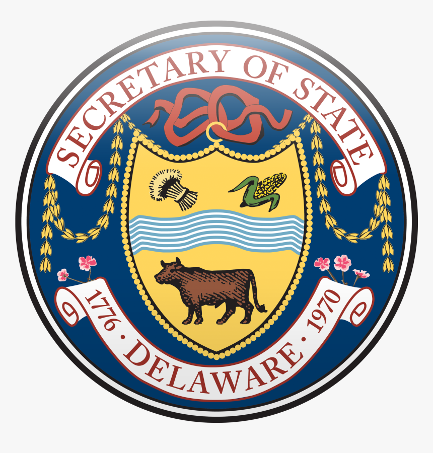 Delaware Department Of State Logo - Delaware Secretary Office Seal, HD Png Download, Free Download