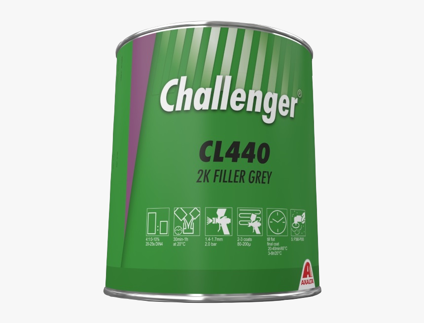 Cl440 2k Filler Grey - Challenger, HD Png Download, Free Download