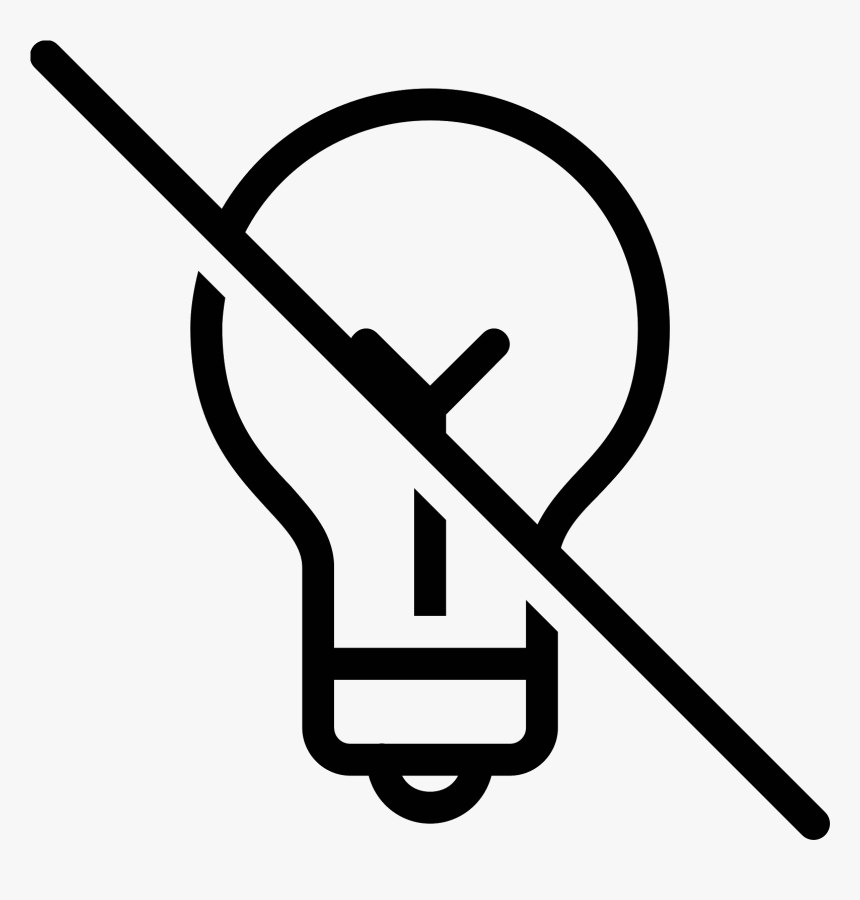 Vector Transparent Download No Idea Icon - No Light Icon Png, Png Download, Free Download