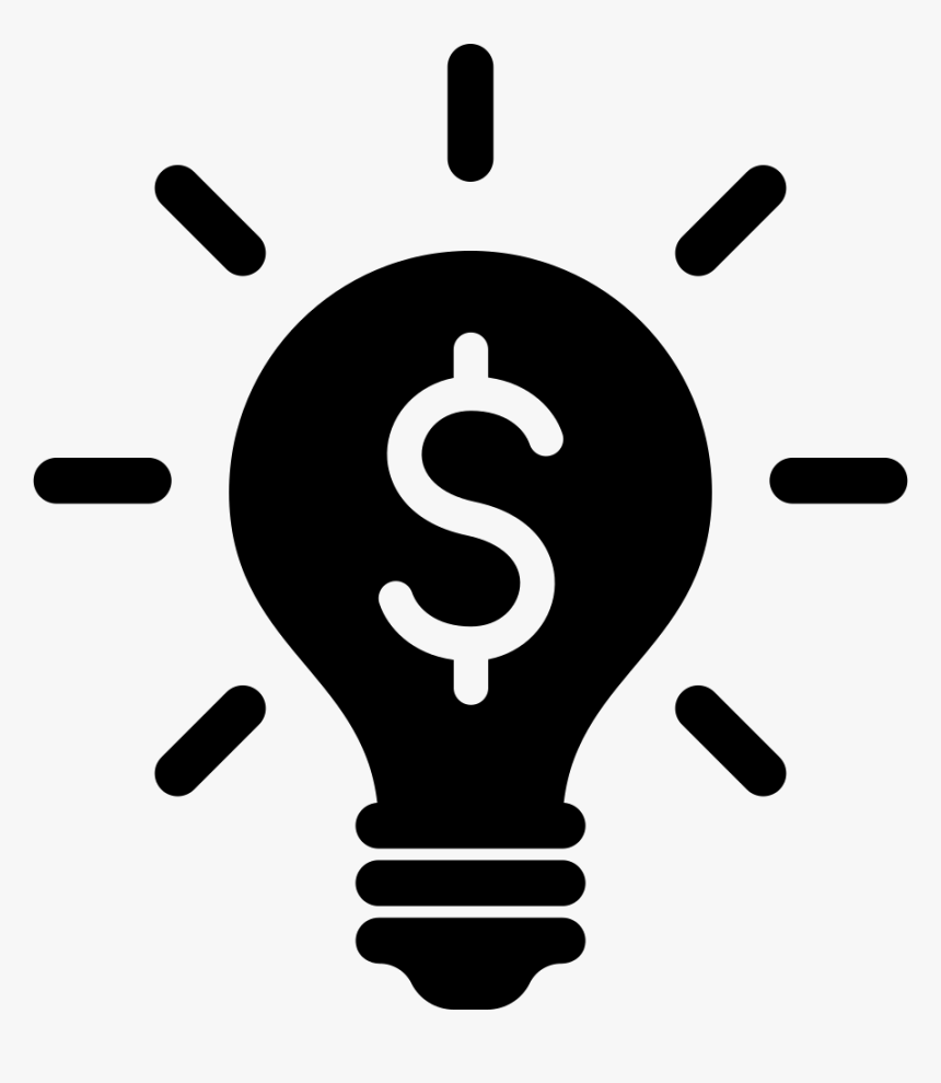 Lightbulb Icon Png - Money Light Bulb Icon, Transparent Png, Free Download