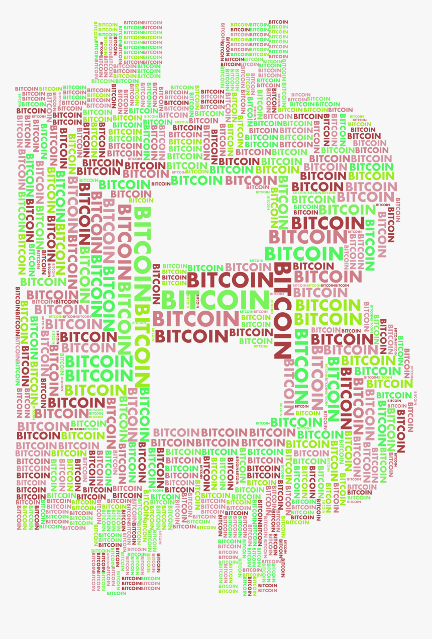 Bitcoin Logo Word Cloud Variation 2 No Background Clip - Word Cloud Transparent Background, HD Png Download, Free Download