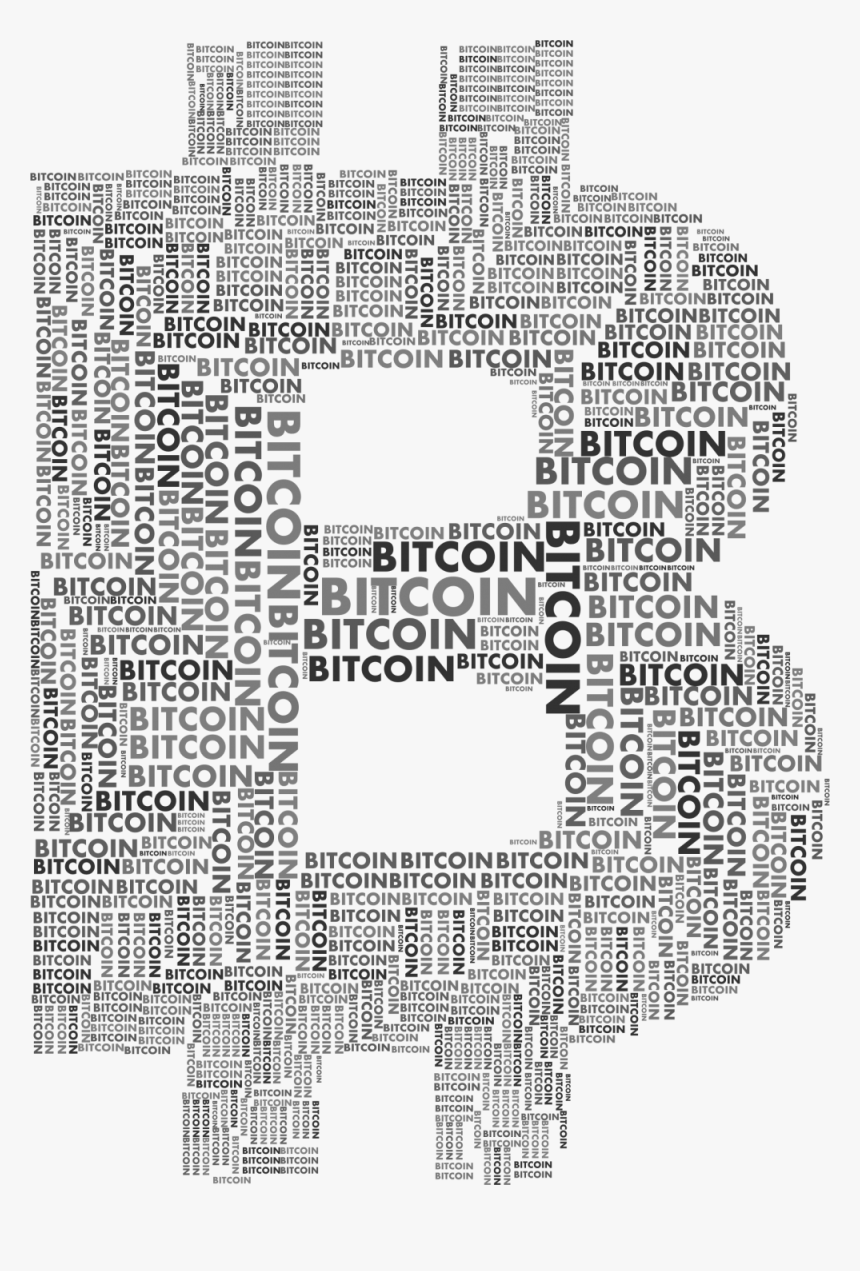 Bitcoin Png Black And White, Transparent Png, Free Download