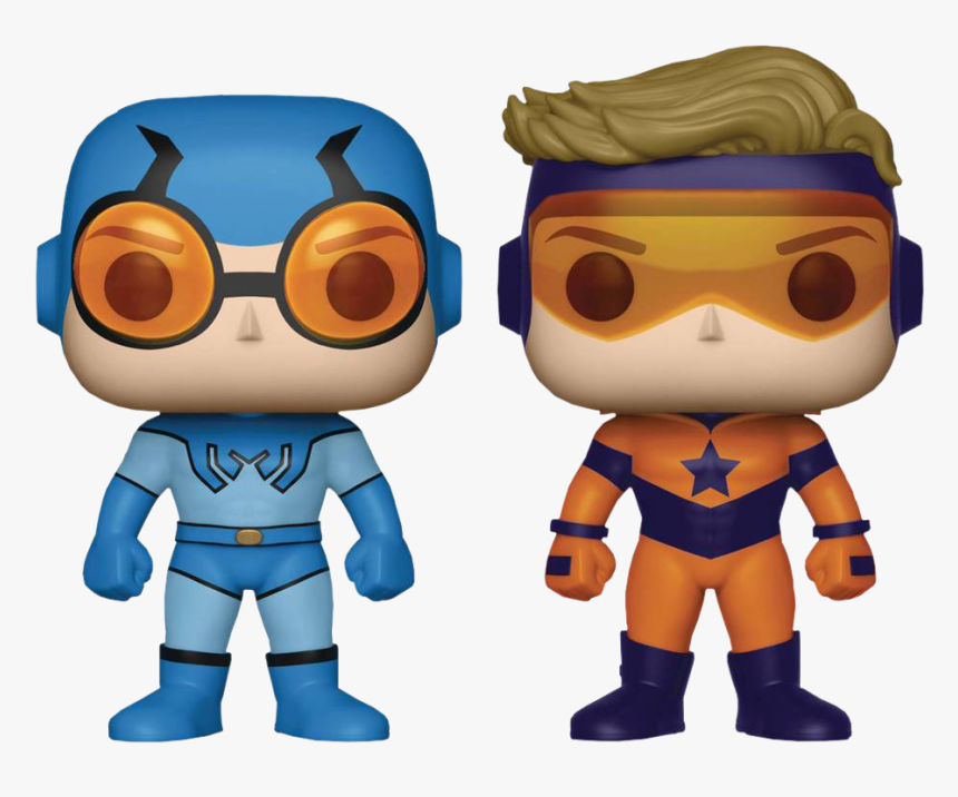 Booster Gold Blue Beetle Funko Pop, HD Png Download, Free Download