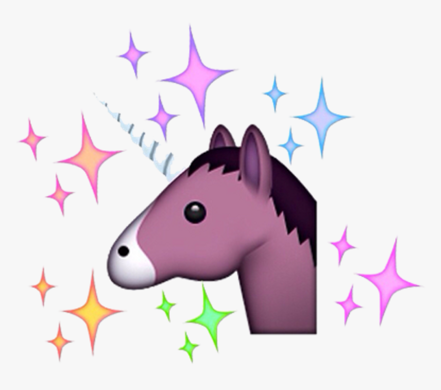 Png Edit Freetoedit Tumblr Overlay Emoji Unicorn - Getting A Facial Before And After Unicorn, Transparent Png, Free Download