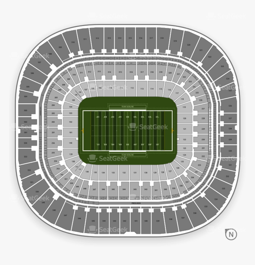 American Football Goal Stadium Png Png Black And White - Section 540 Panthers, Transparent Png, Free Download