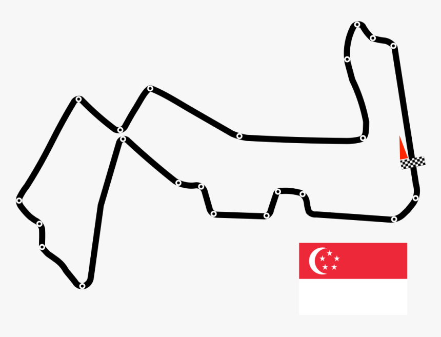 Marina Bay Street Circuit Race Track - Singapore Gp Turn 7, HD Png Download, Free Download