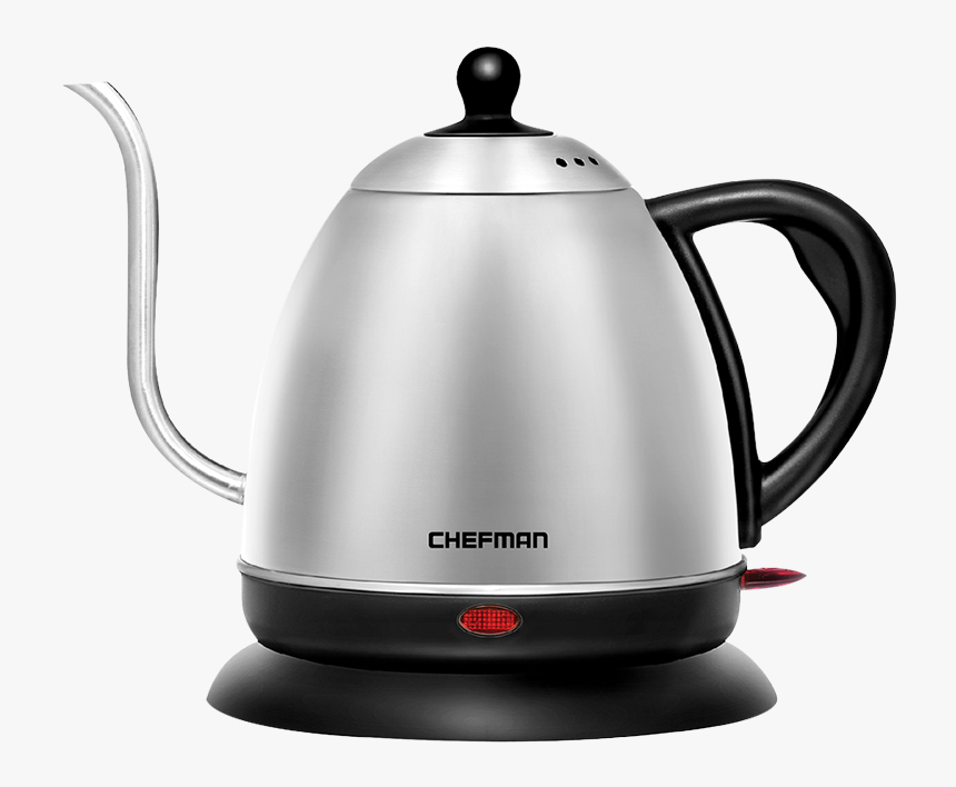 1 Liter Electric Stainless Steel Gooseneck Tea Kettle - Kettle, HD Png Download, Free Download