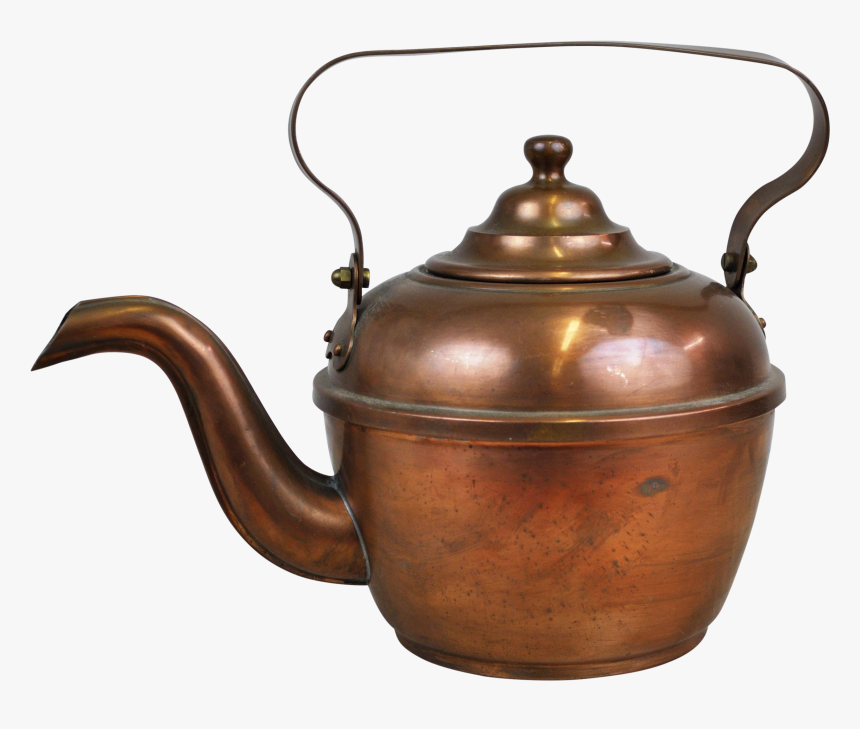 Kettle Drawing Teapot - Antique Metal Kettle Png, Transparent Png, Free Download