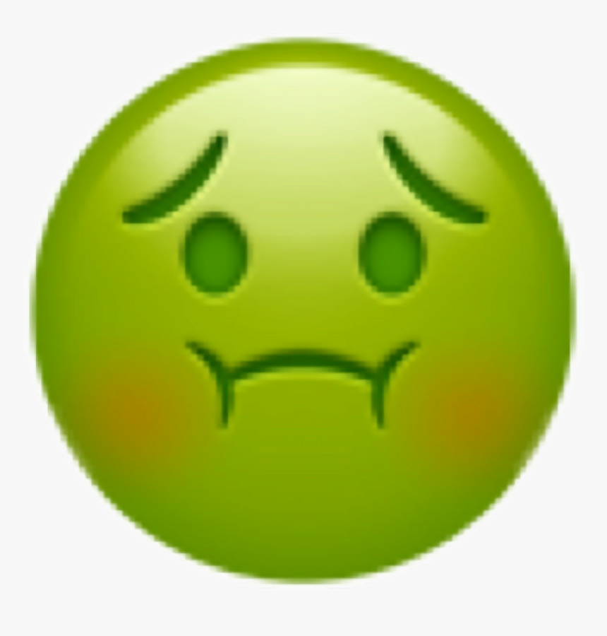 Emoji Sick Barf Green Ew Abouttothrowup Freetoedit - Nausea Emoji Png, Transparent Png, Free Download