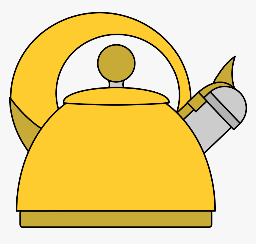 Yellow Teapot Clip Arts - Kettle Clipart Png, Transparent Png, Free Download
