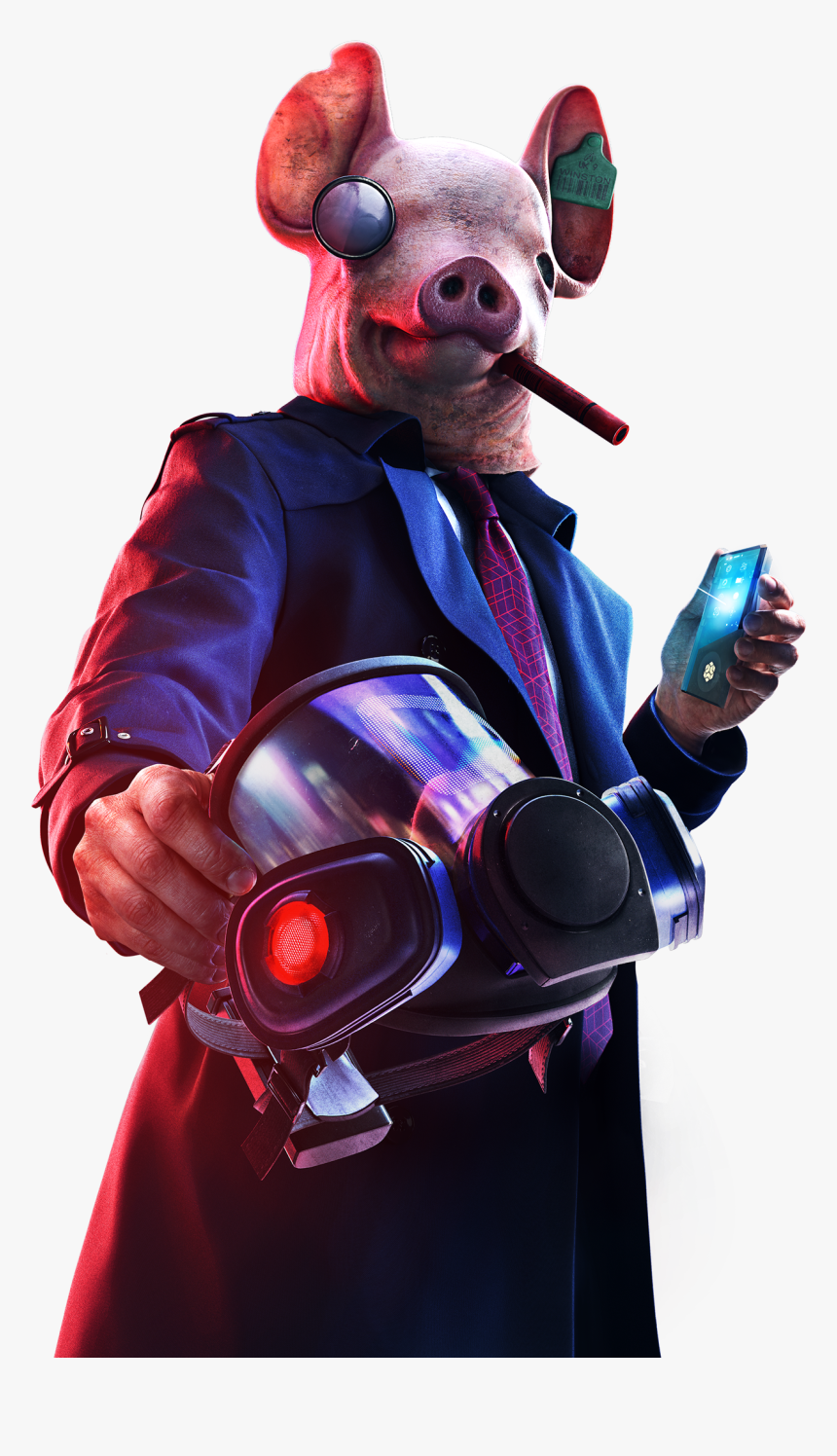 Watch Dogs Legion Pig, HD Png Download, Free Download
