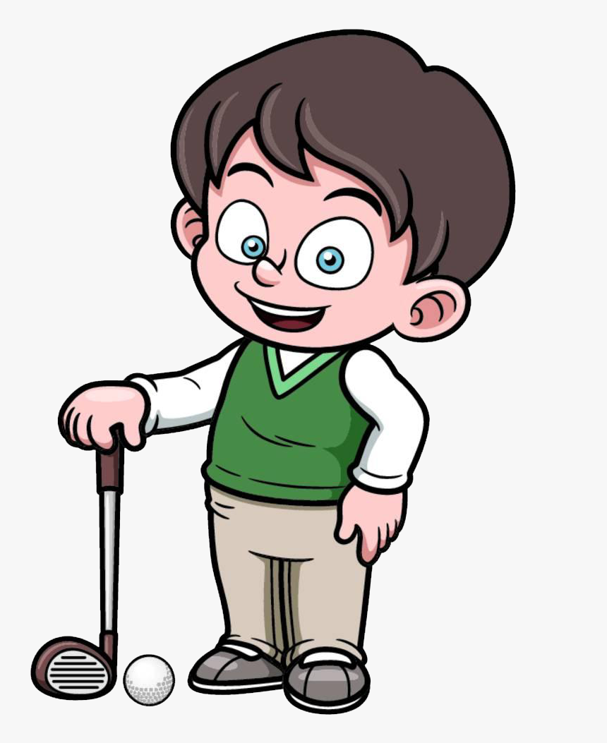 Golf Cartoon Png - Golfer Cartoon, Transparent Png, Free Download