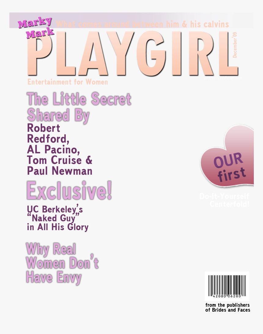 Playboy magazine cover template png