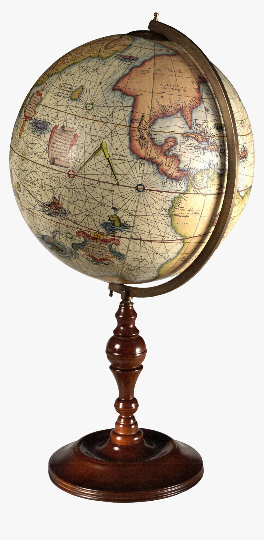 Clip Art Globes Maps - Old Earth Globe Png, Transparent Png, Free Download