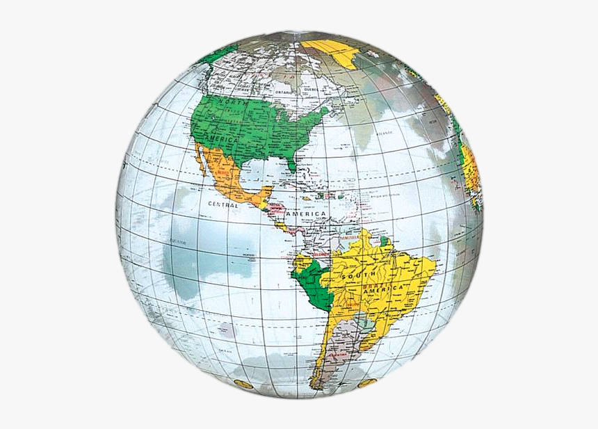 Globe Inflatable America And South America Png Image - Clear Globe, Transparent Png, Free Download