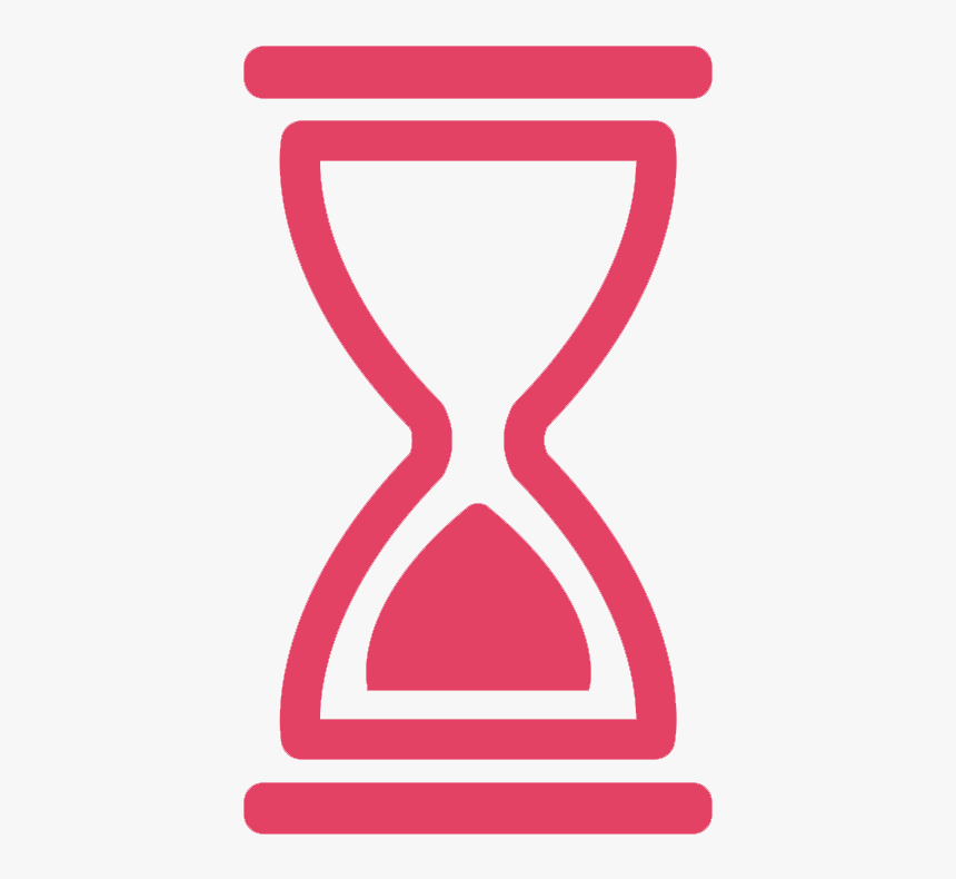 Hourglass,pink,line,clip Art - Reloj Png, Transparent Png, Free Download