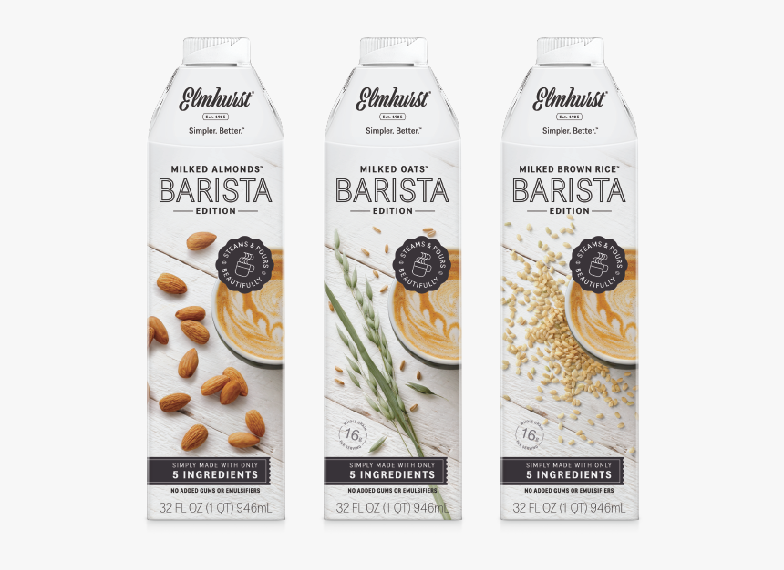 Elmhurst Barista Edition Oat Milk, HD Png Download, Free Download