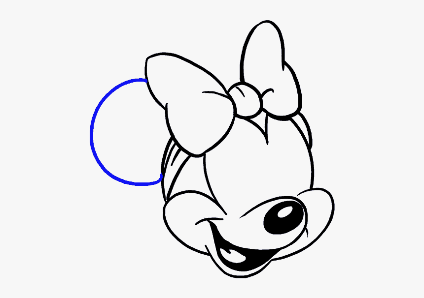 How To Draw Minnie Mouse - Drawing Minnie Mouse, HD Png Download, Free Download