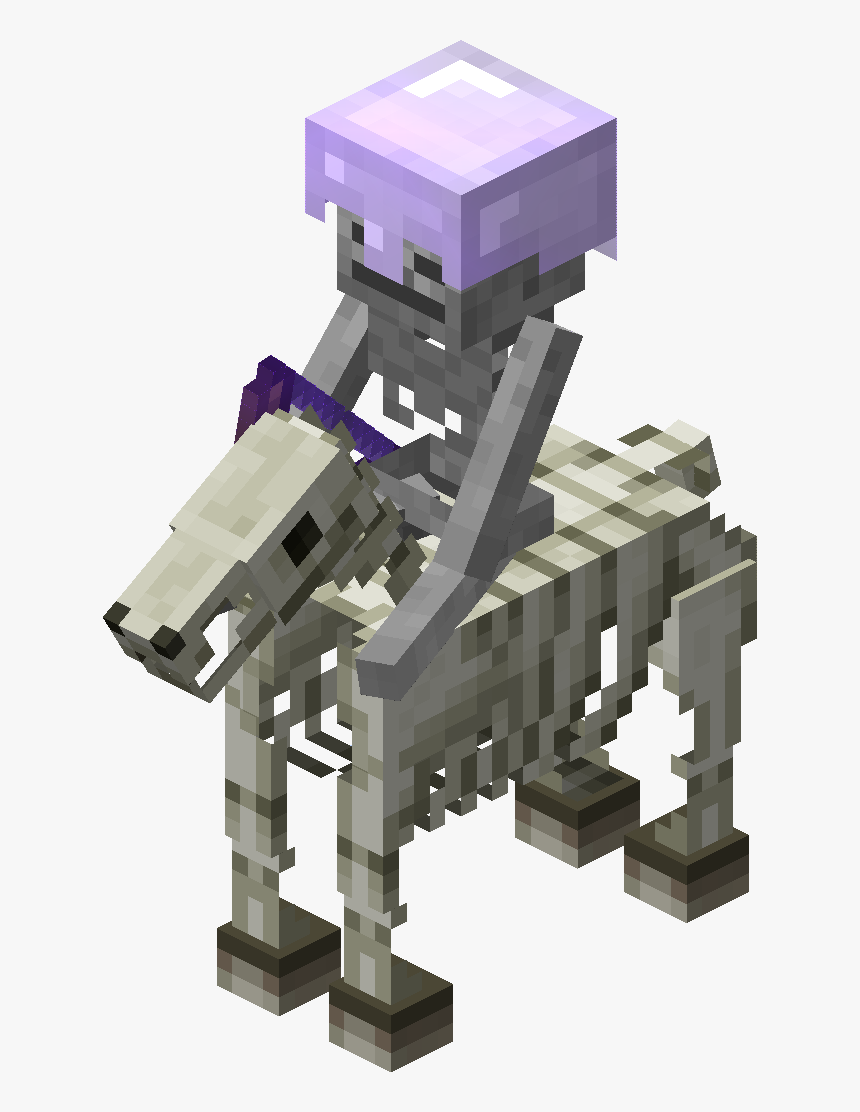 Pocket Edition Horse Skeleton Mob - Transparent Minecraft Skeleton Horse, HD Png Download, Free Download