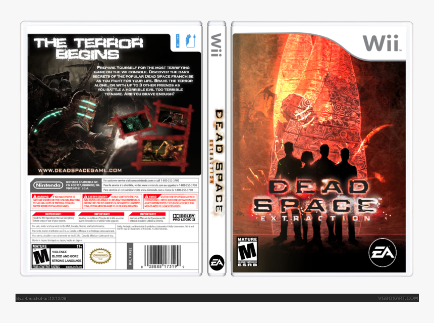 Dead Space Extraction Box Cover - Dead Space Extraction Back Cover, HD Png Download, Free Download