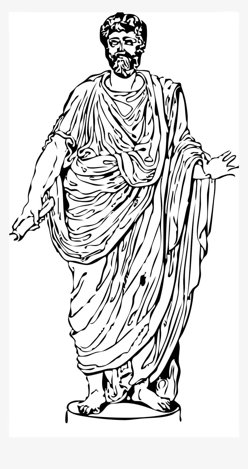 Roman Toga Drawing