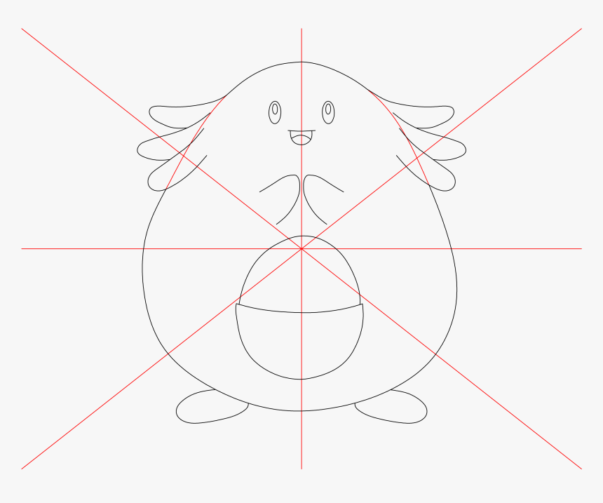 How To Draw Pokemon Chansey Step - Circle, HD Png Download, Free Download