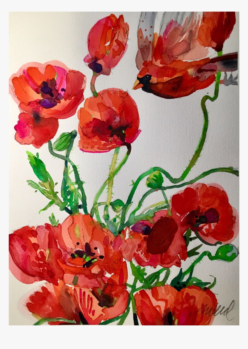 Clip Art Poppy Flower Painting - Corn Poppy, HD Png Download, Free Download