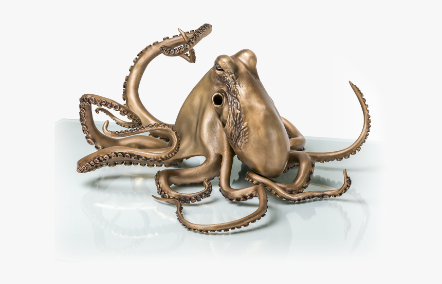 Bronzefigur Octopus Von Viktor Palus - Octopus, HD Png Download, Free Download