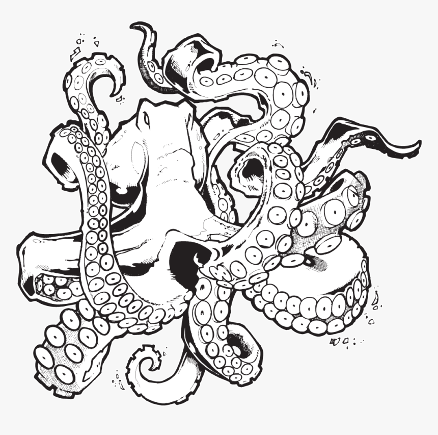 Spokane Graphic Design - Bjj Octopus, HD Png Download, Free Download