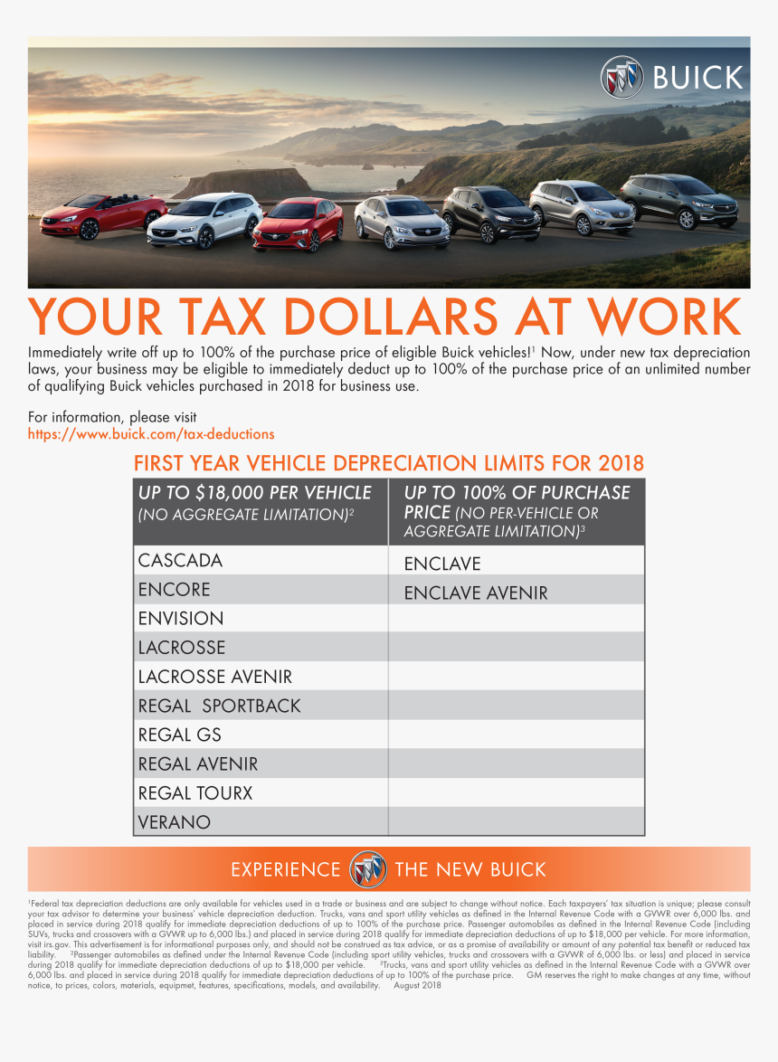 Buick Tax Benifits - Tax Season Flyer For Used Car Dealerships, HD Png Download, Free Download