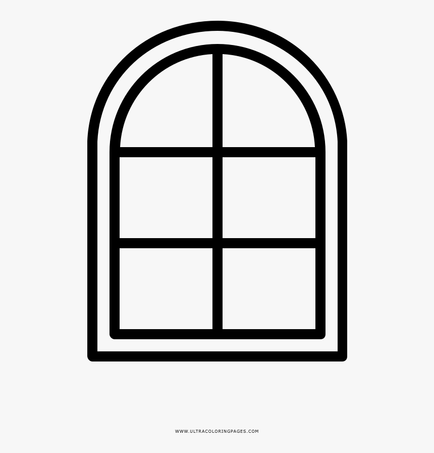 Arch Window Coloring Page - Icon, HD Png Download, Free Download
