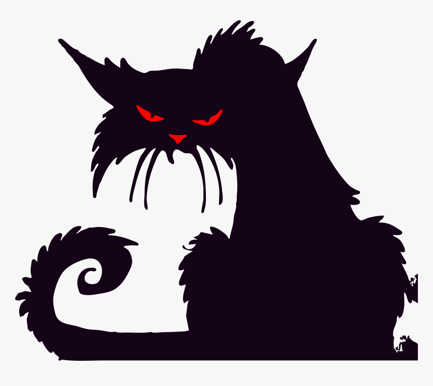 Cat Vector Window - Halloween Silhouettes, HD Png Download, Free Download