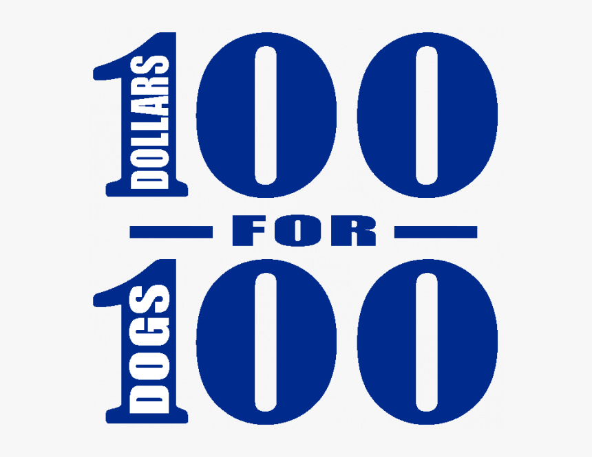 $100 For 100 Dogs - Circle, HD Png Download, Free Download