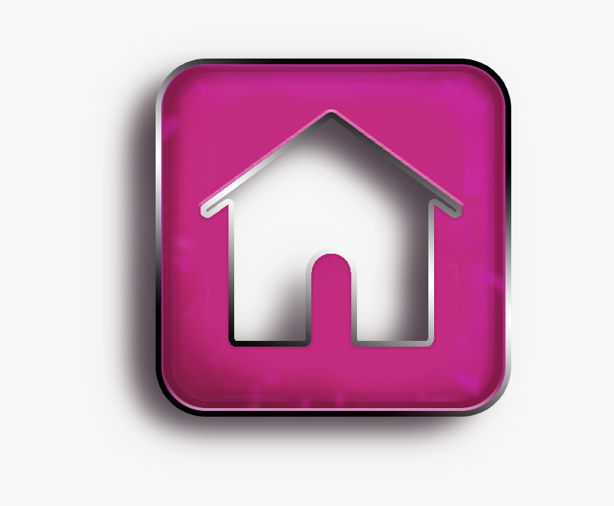 Transparent Pink Subscribe Button Png - Pink Home Button Png, Png Download, Free Download