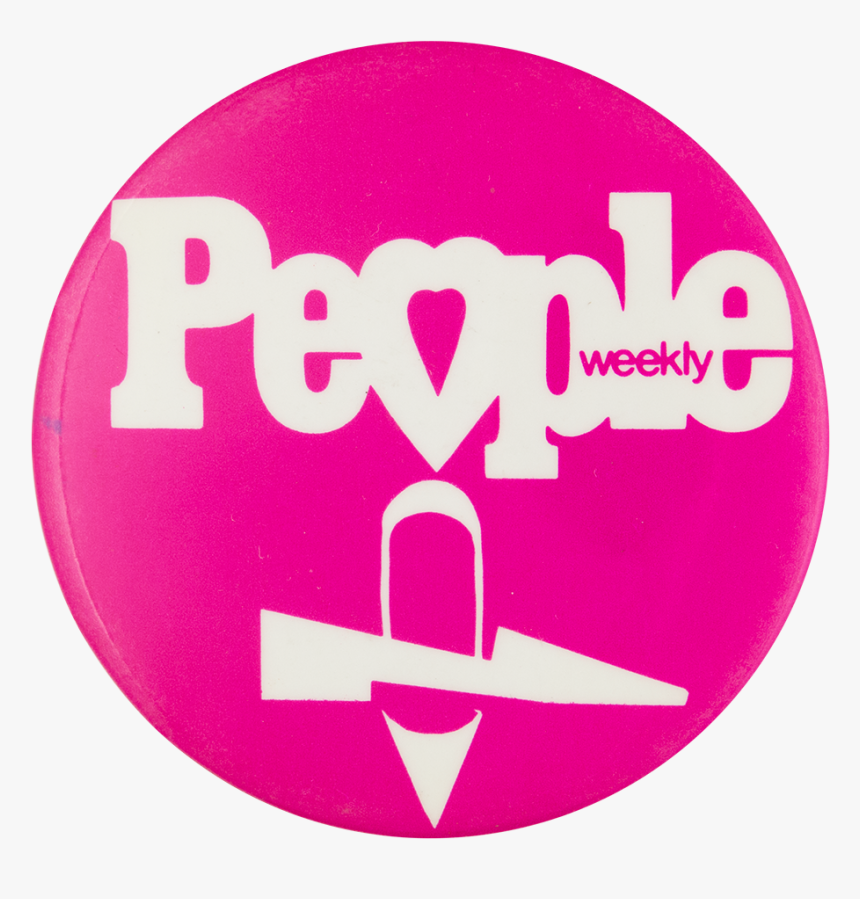 People Weekly Pink Advertising Button Museum - And, HD Png Download, Free Download