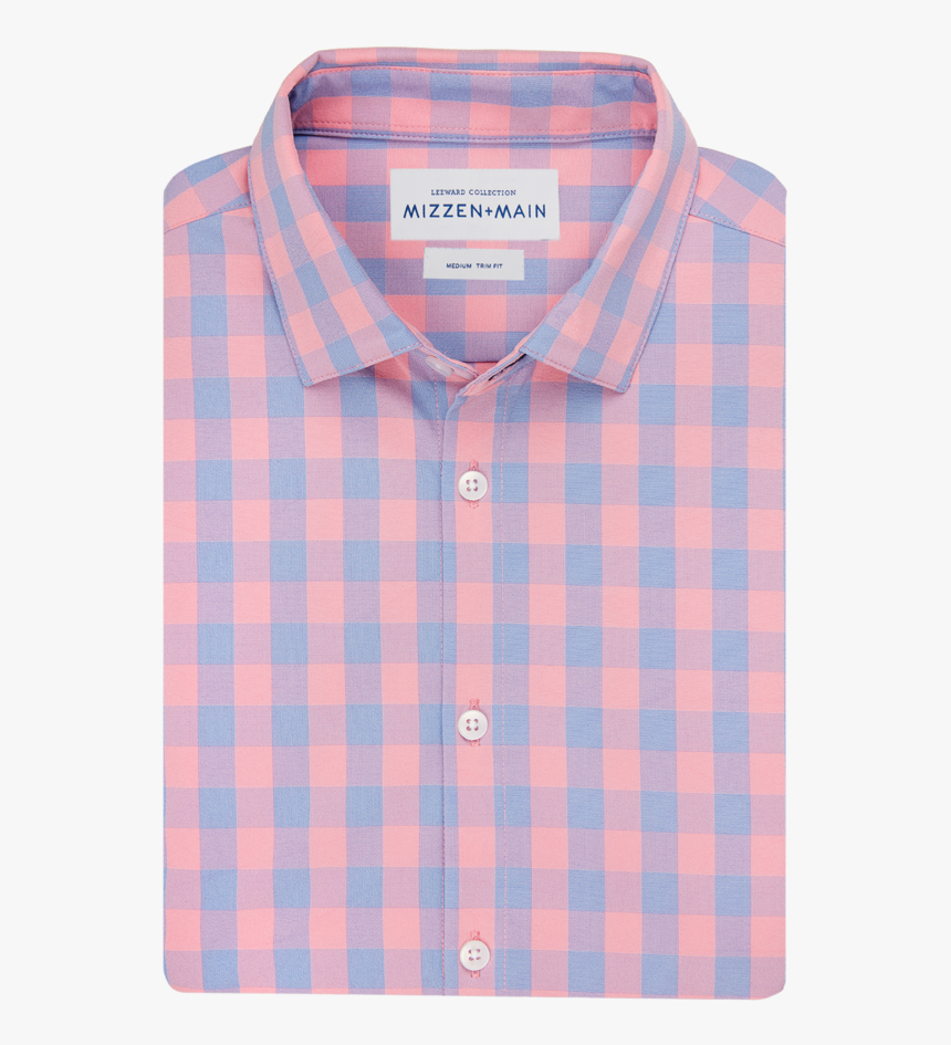 Mizzen Main Parsons Pink Check Button Down L-9030"
 - Plaid, HD Png Download, Free Download