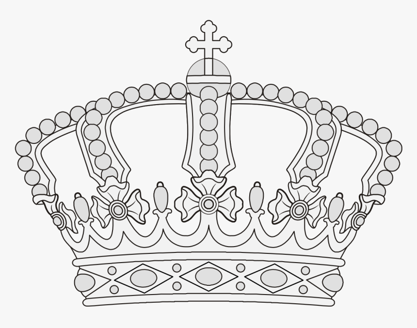 Crown Line Drawings Png, Transparent Png, Free Download