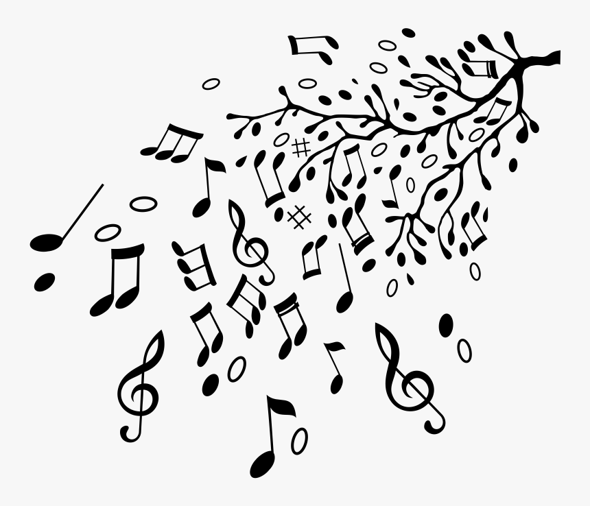 Rama De Notas Notas Musicais, Ramen, Minha Casa, Stencils, - Note, HD Png Download, Free Download