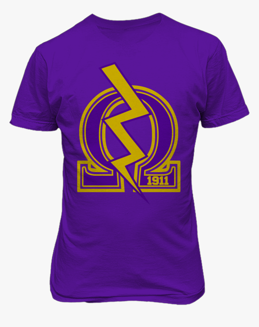 Omega Psi Phi Bolt T-shirt - Active Shirt, HD Png Download, Free Download