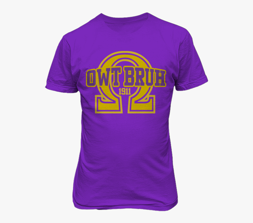Omega Psi Phi Owt Bruh T-shirt - Alpha Nu Omega, HD Png Download, Free Download