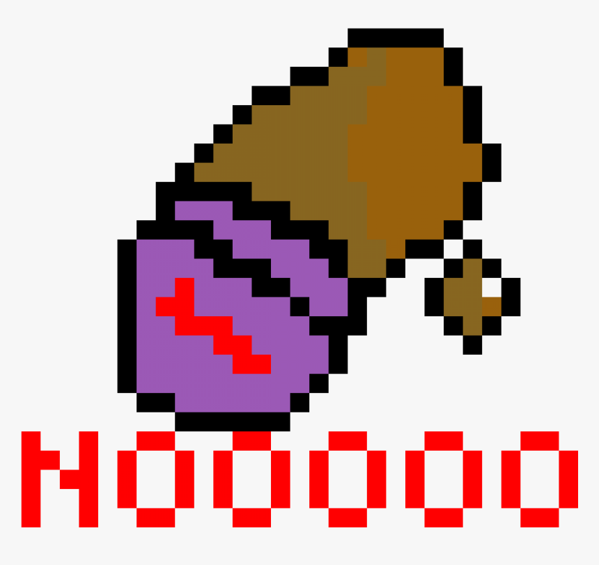 Noooo My Chocolate Is Melting - Pixel Art Donut Transparent, HD Png Download, Free Download