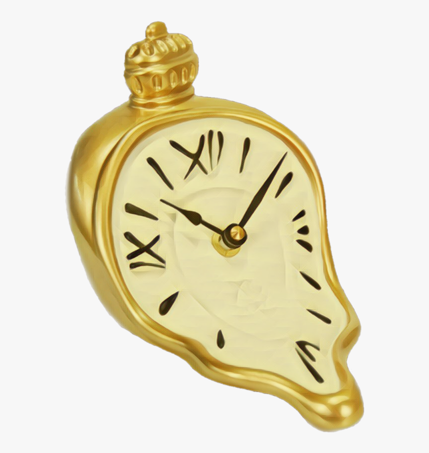 Melting Clock - Gold Watch Melting Png, Transparent Png, Free Download