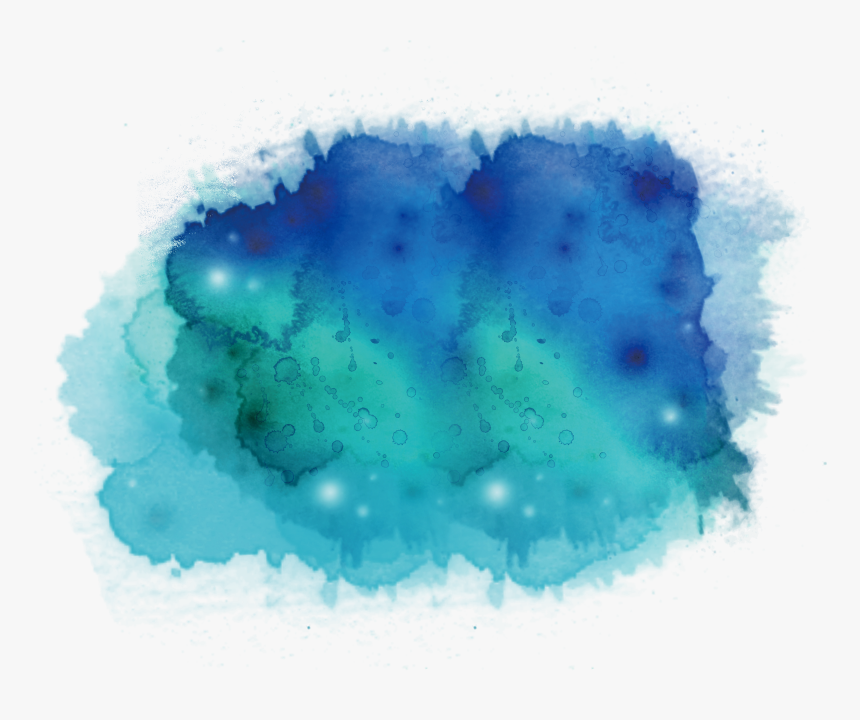 Ink Wash Painting Watercolor Painting Blue Teal Illustration - Blue And Green Watercolour, HD Png Download, Free Download