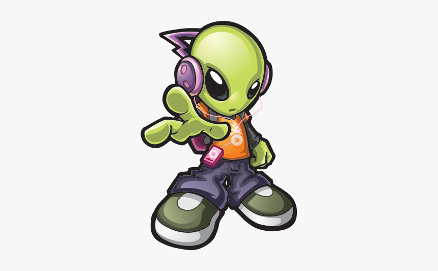 Super Drawing Alien Transparent Png Clipart Free Download - Cool Alien Vector, Png Download, Free Download