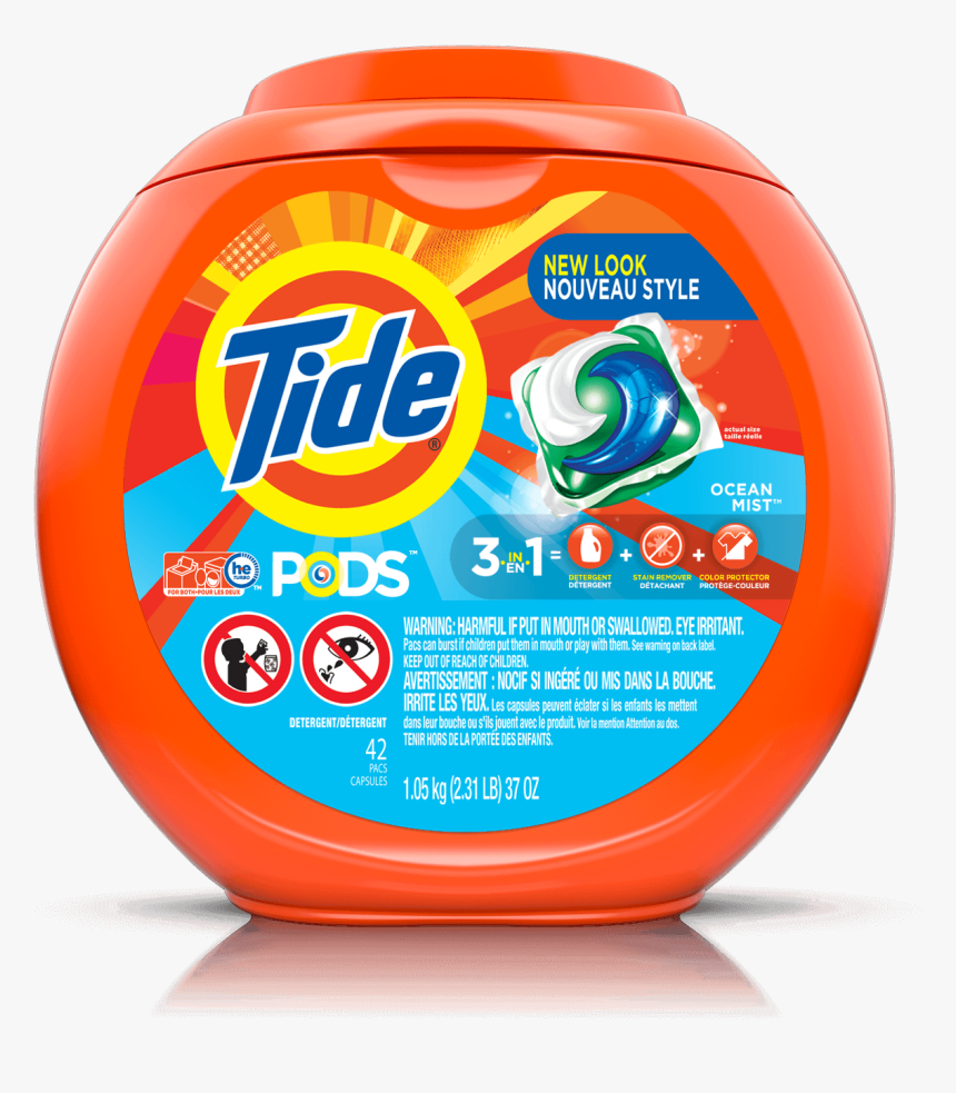 Tide Pods® Laundry Detergent Ocean Mist Scent - Tide Pods, HD Png Download, Free Download